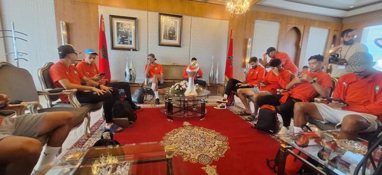 استقبال حافل لأبطال المنتخب الوطني للمحليين بعد عودتهم من نيروبي