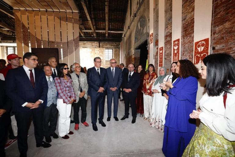 أخنوش يدشن جناح المغرب في أعرق معرض عالمي للفنون بالبندقية