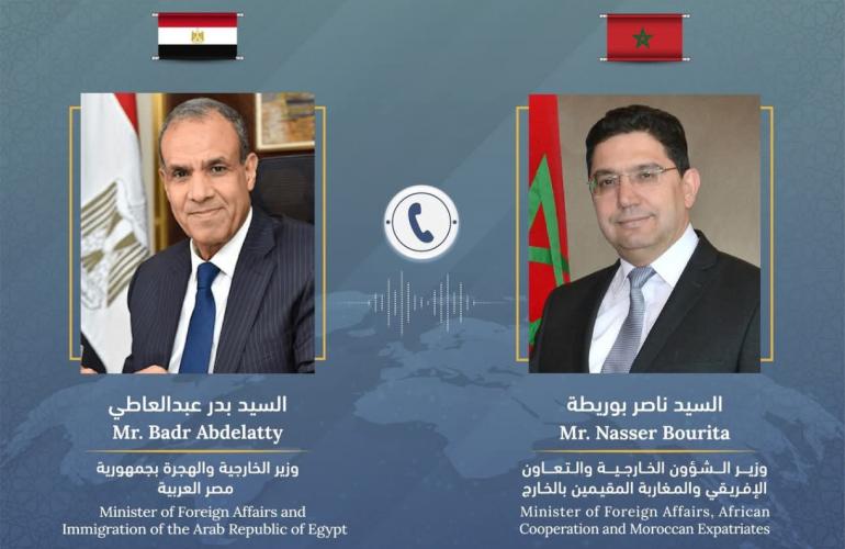 اتصال هاتفي بين بوريطة ووزير الخارجية المصري