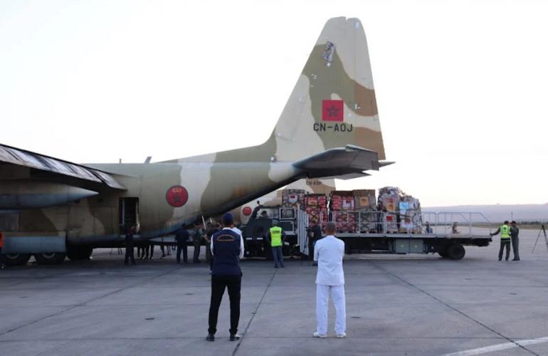 المغرب يرسل دفعة جديدة من المساعدات الإنسانية إلى غزة