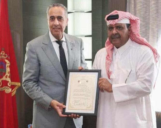 عبد اللطيف حموشي يستقبل رئيس الاتحاد الرياضي القطري والعربي للشرطة