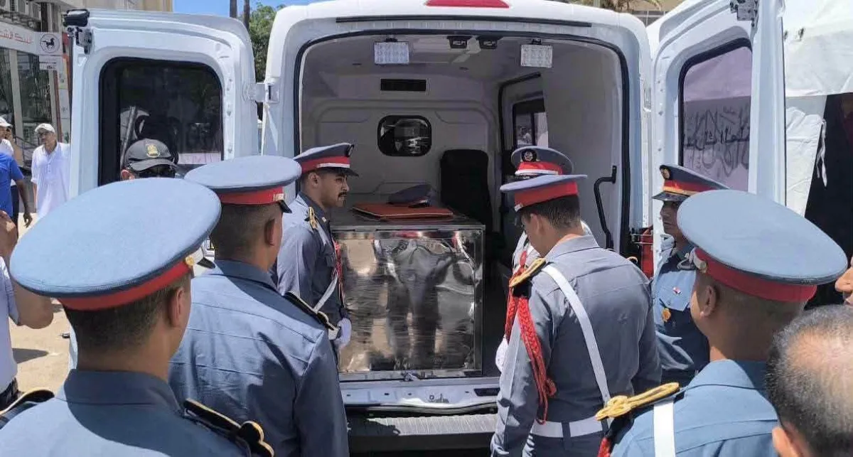 تشييع مهيب بسلا لشهيد الواجب من الدرك الملكي بعد وفاته في حادث سقوط طائرة بتمارة